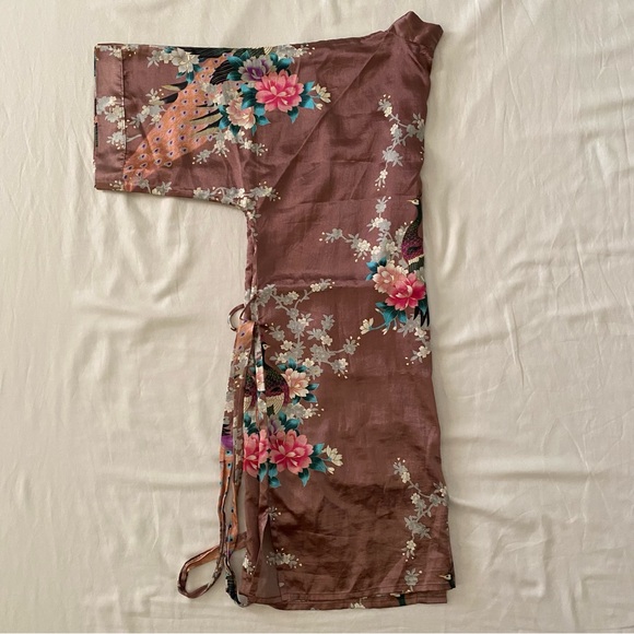 Vintage Old Shanghai Robe (Pink/Purple) - Picture 3 of 9